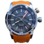 Maurice Lacroix Automatic 42 мм с оранжевым каучуковым ремешком