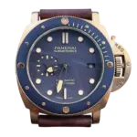 Panerai Submersible 42 мм с серым циферблатом и ремешком из нубука