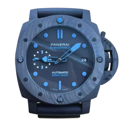 Panerai Submersible Carbotech 42 мм с синими метками