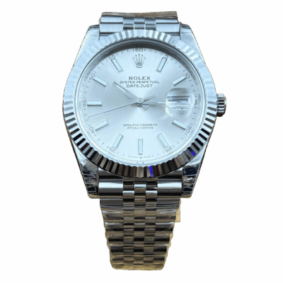 Rolex Datejust 41 мм, серебристый циферблат